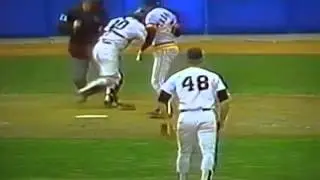 Rick Cerone Can't Find Ball In His Glove! 