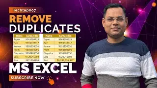 Remove Duplicates in Microsoft Excel