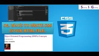 Different ways of writing CSS in our HTML file | INLINE CSS | INTERNAL CSS | EXTERNAL CSS