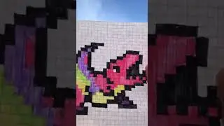 Динозаврик по Клеточкам- Рисунки по клеточкам #pixel