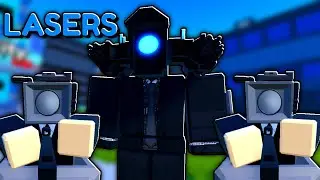 LASER BEAM Units ONLY Challenge In Toilet Tower Defense!