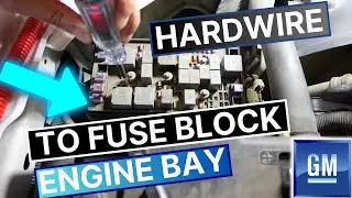 How to hardwire your dashcam if your fuse block in the engine bay - 2006 Chevy Colorado