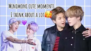 Minimoni moments Namjoon and jimin i think about alot