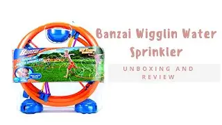 Banzai Wigglin Water Sprinkler unboxing and review