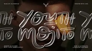 YOUTH MOJITO   A 3D Bubbly SVG Font Font Free Download