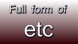 Full form of ETC