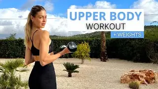 10 MIN. PERFECT UPPER BODY WORKOUT + WEIGHTS | train for toned arms, back & chest