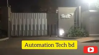 Installation Automatic  sliding gate Motor with photocell and indictor light.
