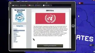 HOI4 The Fire Rises mod: Covid-19 map mode UI Teaser