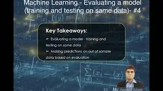 Machine learning evaluating the model - #4