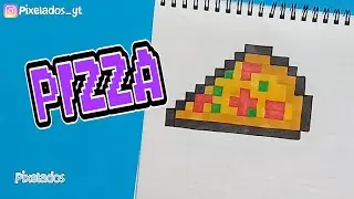 HOW TO DRAW PIZZA PIXEL ART - PIXELADOS