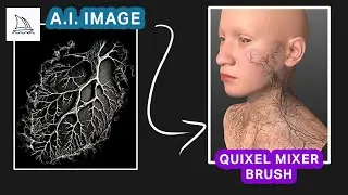 AI Image to Custom Quixel Mixer Brushes
