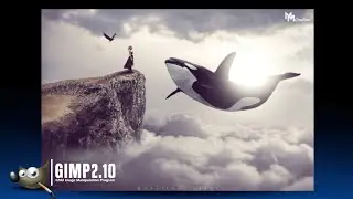 Big Whale - GIMP Manipulation Tutorial Processing | Photoshop editing in GIMP | Codingcreator