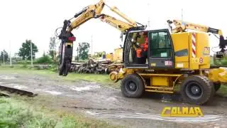 Машина монстр  Режет рельсы как бумагу 720