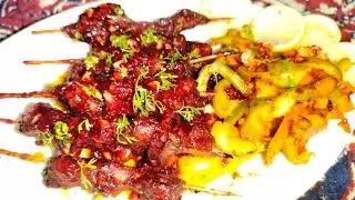 Chiken Satay recipe with 😋yummy salad 🥗 Statar items for Chiken lover's. #chikensatay #subscribe.
