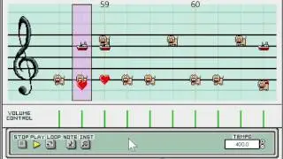Mighty Morphin' Power Rangers Theme in Super Mario Paint