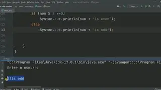 Even Or Odd number in Java Programming....