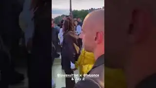 На шоу Louis Vuitton заглянули Beyonce и Jay-Z, пришла поддержать Фаррелла,но запрещала себя снимать