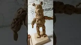 мишка фредди из пластилина