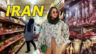 Unbelievable Price of Supermarket Food 🍗 Meat 🍓 Fruit in Market of rich neighborhood Tehran 🇮🇷 IRAN