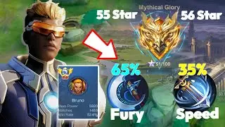 APT BRUNO MYTHICAL GLORY 55STAR - 56STAR TOP RANK SOLO RANK l MLBB