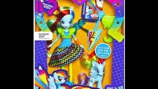 обзор набора  Rainbow Rocks Equestria Girls рейнбоу дэш