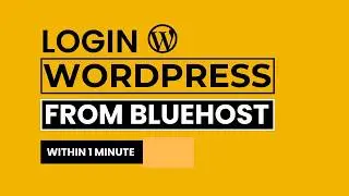 How To Login WordPress In Bluehost 2025 | Login To WordPress Through Bluehost Cpanel | WP Charm