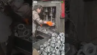 нарезка резьбы на гайку большого размера