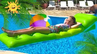 Nastya y reglas de seguridad de verano para niños