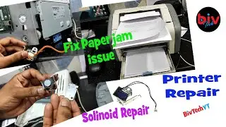 How to repair Paper Jam Problem in HP LaserJet Printer 1020|| 1020 + ||  P1108 || P1000 Series || 🔥🔥