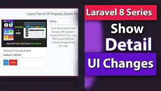 Laravel 8 Series (2021) | Design Detail Page and Load Data From Database Using Dynamic URL.