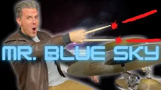 Mr. Blue Sky - Drum Tutorial with Slow/Fast Tempos