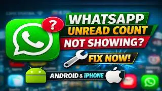 WhatsApp Unread Message Count Not Showing? Fix Notification Badge Problem (Android & iPhone)