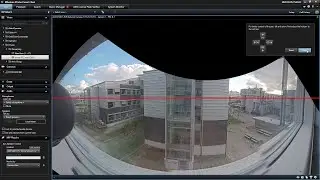 Horizontal adjustment of dewarped video: Axis Optimizer for Milestone XProtect