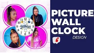 PICTURE WALL CLOCK DESIGN || PIXELLAB TUTORIAL || MAX SCENE ART