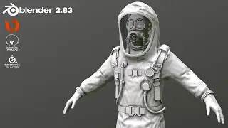 ЗАПЕКАНИЕ КОСТЮМА ХИМЗАЩИТЫ BLENDER 2.83 (ЧАСТЬ1)