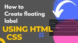 how to create  floating label using html and css in hindi