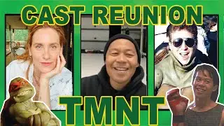 TMNT REUNION (1990) Movie, THE STUNTMEN! Ernie Reyes Jr. & Kenn Scott & April O'Neil herself! P3