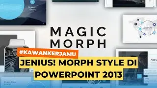 JENIUS! Membuat MORPH TEKS zoom in zoom out di Powerpoint 2013