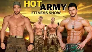 Hot Army | Muscular Men In Military Costume Fitness