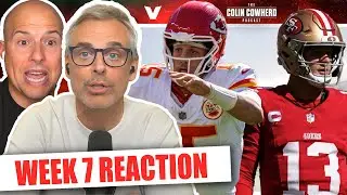 Reaction to Chiefs-49ers, Lions-Vikings, Texans-Packers, Eagles-Giants | Colin Cowherd NFL