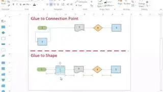 Visio glue shape to shape or glue to connection point