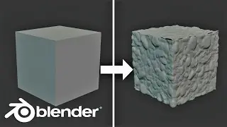 Convert PBR Texture To 3D Using Displace Modifier In Blender Beginner Tutorial 