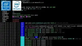 test mining xmrig di intel celeron N4120 intel UHD graphics 600