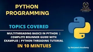 Multithreading Basics in Python Complete Beginner Guide with Examples Python Threading Tutorial