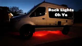 Rock Lights installed on sprinter 4x4 van