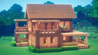 Minecraft - How to build a large wooden oak house