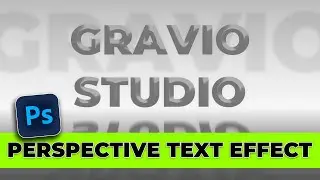 Perspective Text effect in Photoshop | Text effect | Photoshop Tutorial | Gravio Studio