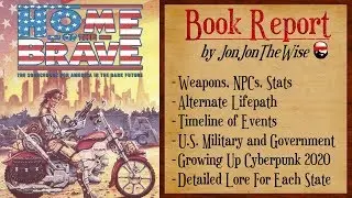 Home of the Brave, A Cyberpunk 2020 Sourcebook. My Review and Book Report.