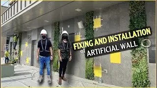 FIXING AND INSTALLATION OF ARTIFICIAL GREEN PLANTS WALL | ELL AITCH OFFICIAL